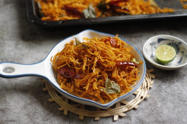 khô gà cháy tỏi