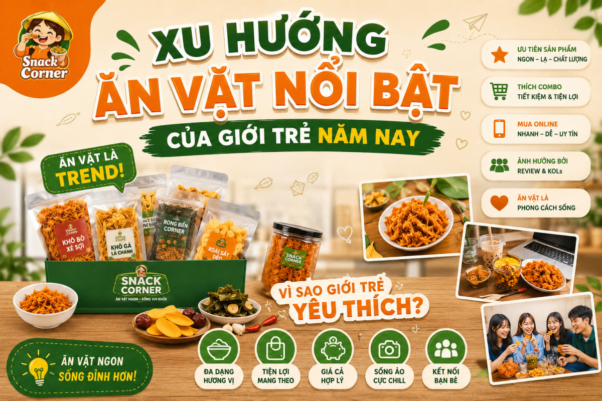 xu hướng ăn vặt nổi bật